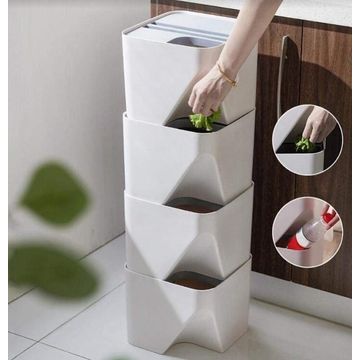 Stackable Trash  Kitchen Dustbin 24X20Cm