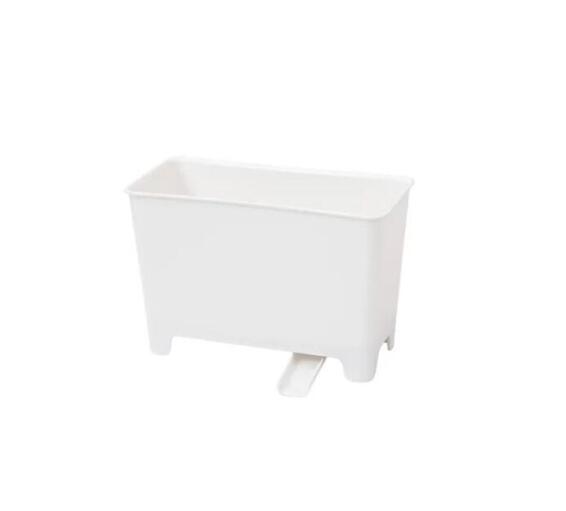Kitchen Over The Sink Mini Drainer Trash Can White D18Xh12Cm