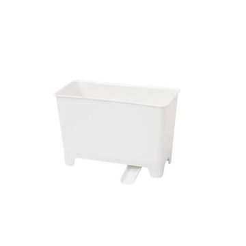 Kitchen Over The Sink Mini Drainer Trash Can White D18Xh12Cm