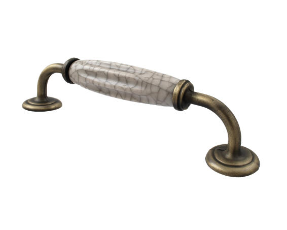 HANDLE VICTORIA 128MM ANTIQUE BRASS