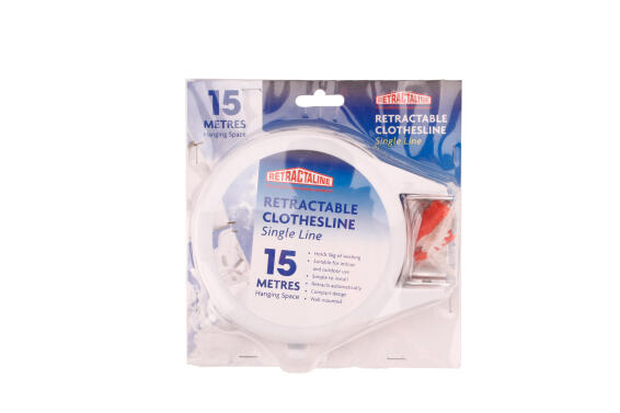 Single retractable clothes line RETRACTALINE 15m