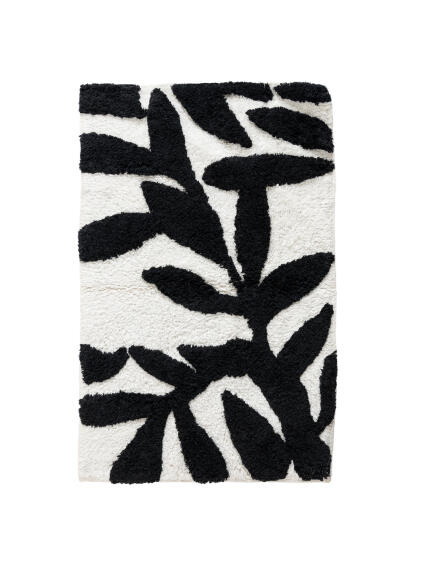 Bath Mat Cotton Lille Black W50cmxH80cm