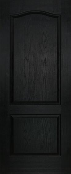 Interior Door Hollow Core Deep Mould 2 Panel Arch Black