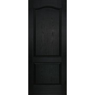 Interior Door Hollow Core Deep Mould 2 Panel Arch Black