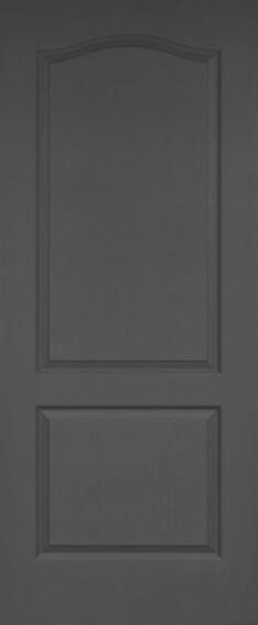 Interior Door Hollow Core Deep Mould 2 Panel Arch Grey