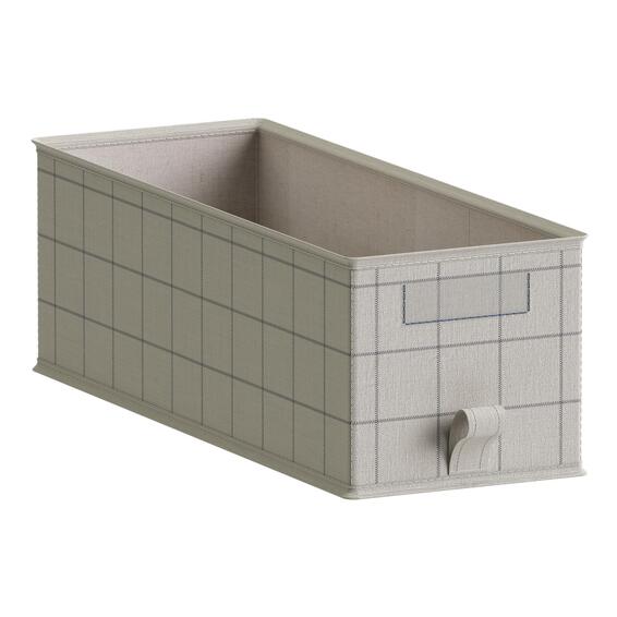Storage Open Box Spaceo Tartan 18X50X16Cm