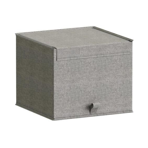Spaceo resealable storage box grey 36x35x29