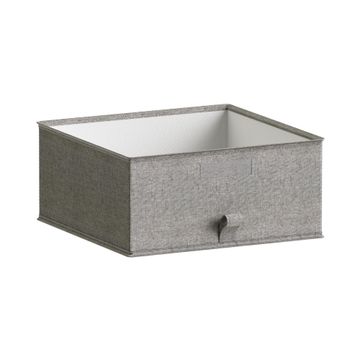 Spaceo open storage box grey 36x35x16