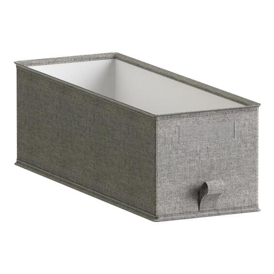 Storage Open Box Spaceo Grey 18X50X16Cm