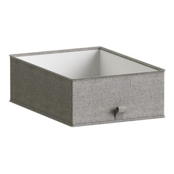Spaceo open storage box grey 36x50x16cm