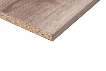 Monument Oak melamine chipboard plank T16mm x W530mm x L2750mm