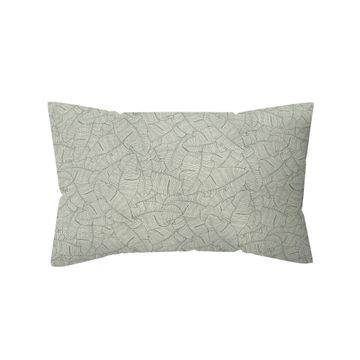 Naterial Deco Cushion Leaf Polycotton 45x30cm Beige Cream