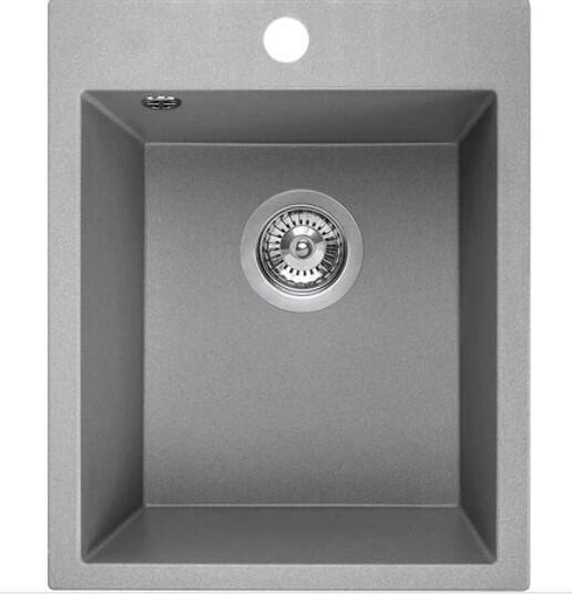Laveo Kitchen Sink Chichi Grey Drop In Single Bowl W48Xl39Xd19Cm