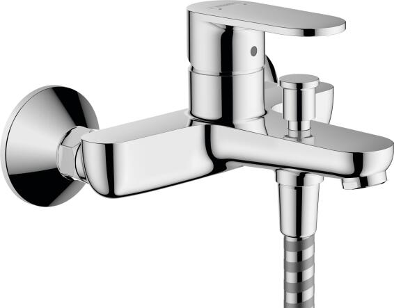 Hansgrohe vernis bath mixer exposed chrome