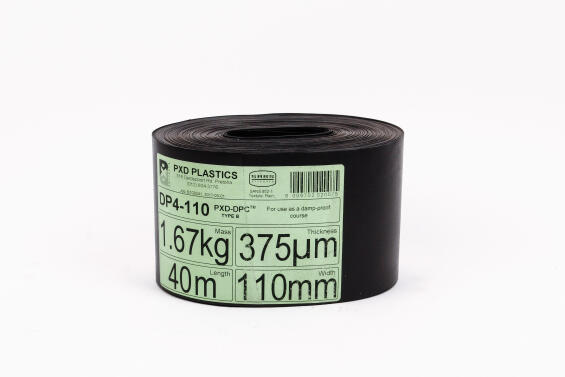 Plastic sheet DPC 375 micron 110mm x 40m SABS