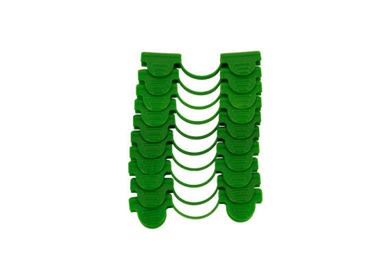 Clips, Plastic, NORTENE, 6mm, Green, 10 Per Pack