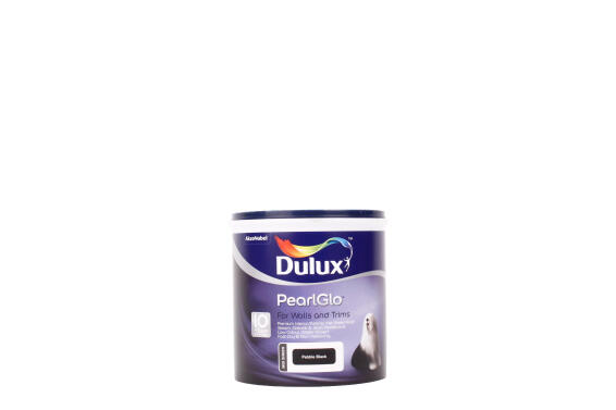 Dulux Pearlglo Satin Pebble Black 1L