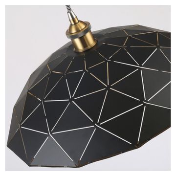 Light Bar Pendant With Triangle Shape Black