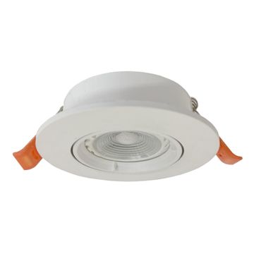 downlight  whte polycarb tilt exc bulb