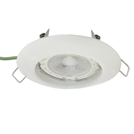 downlight  white straight pressed exc bulb
