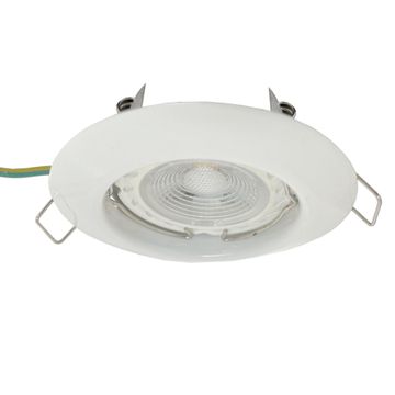 downlight  white straight pressed exc bulb