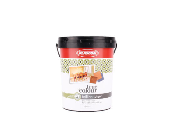 Plascon True Colour Sheen White Wall paint  20l