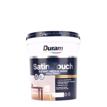  Duram Satin Touch Wall Paint Universal Mid-Sheen White 20l