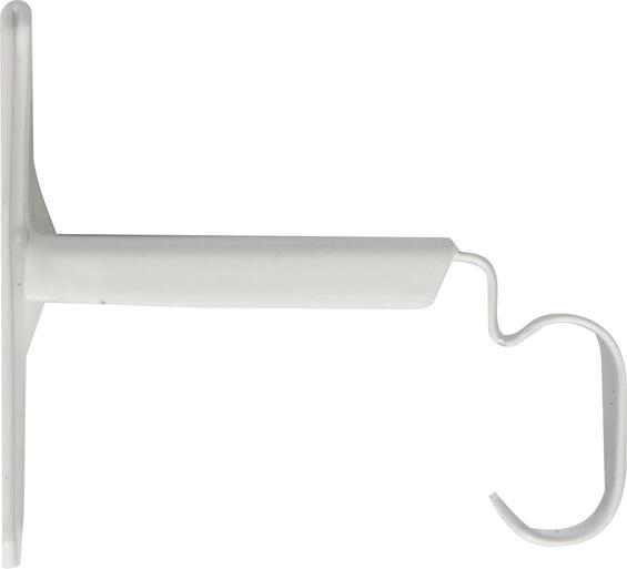 C-Track Single Metal Brackets White