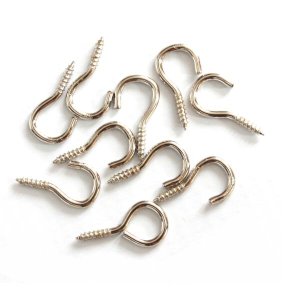 HOOKS & EYES - SILVER (10)