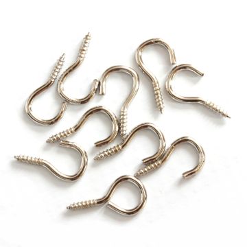 HOOKS & EYES - SILVER (10)