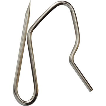PIN VALANCE HOOKS - SILVER (20)