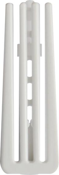 8PC NYLON PLEAT HOOKS - WHITE