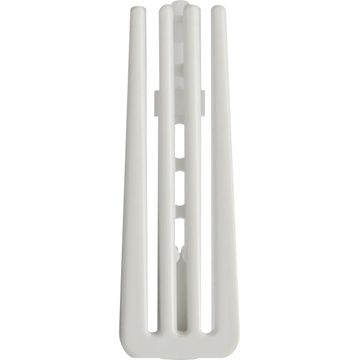 8PC NYLON PLEAT HOOKS - WHITE
