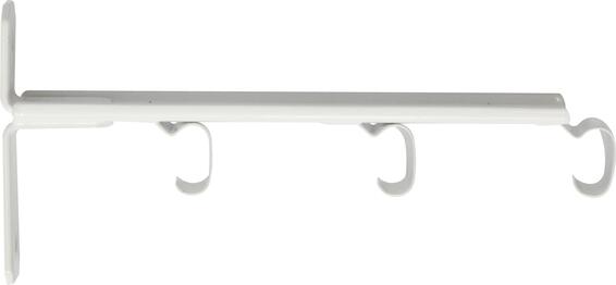 Triple c-track metal brackets white