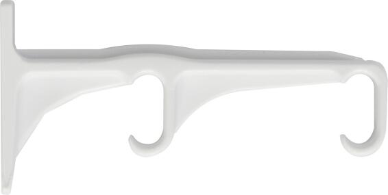 C-Track Double Plastic Brackets White