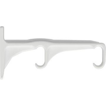 C Double Plastic Brackets - Black (2)