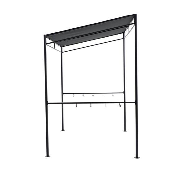 STEEL GAZEBO WITH POLYESTER ROOF
