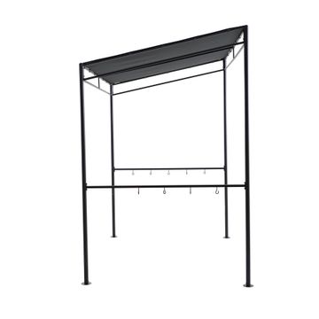 STEEL GAZEBO WITH POLYESTER ROOF