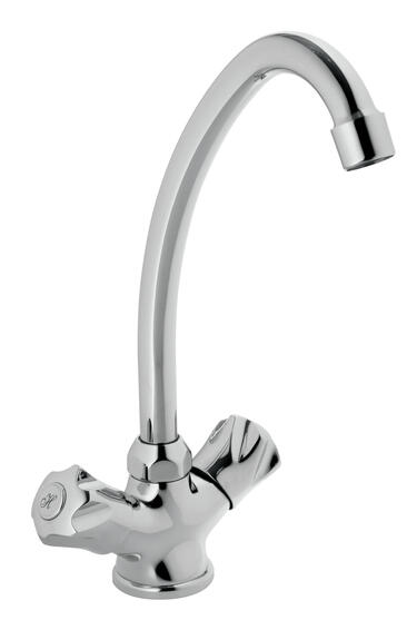 Triumph Kitchen Sink Mixer Tap Coral Deck Type Chrome H29Cm Spout Reach 10Cm