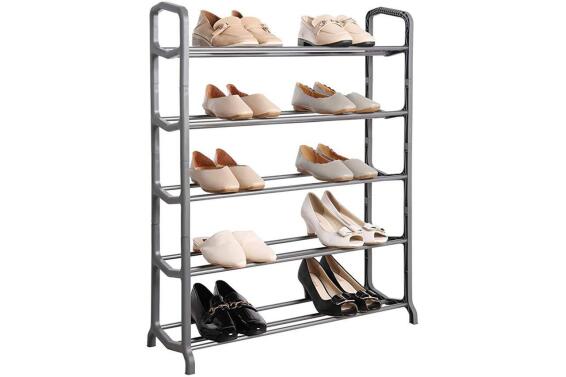 Fine living stride shoe rack with 5 tiers w90cmxd30cmxh180cm