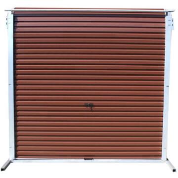 Roll up garage door aluzinc brown H2100mm x W2450mm