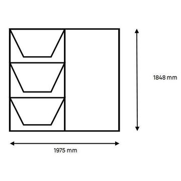 Window Steel Top Hung TD678 Left Hand Opening F7 (standard profile)-w1975xh1848mm