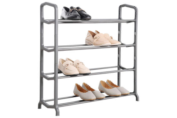 Fine living stride shoe rack with 3 tiers w90cmxd30cmxh175cm