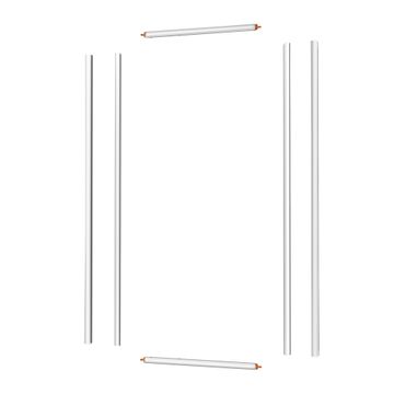 Sensea Easy Frame Kit for Pivot Shower Door Chrome (Frame and kit only)  W100cmxH190cm