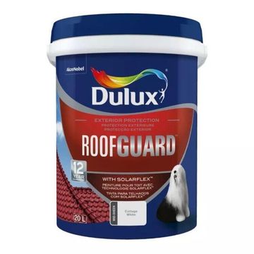 Dulux Roofguard Acrylic Roof Paint Cottage White 20L 