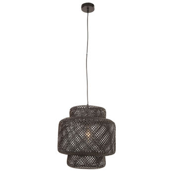 Pendant lighting Bamboo EUROLUX black E27 60W