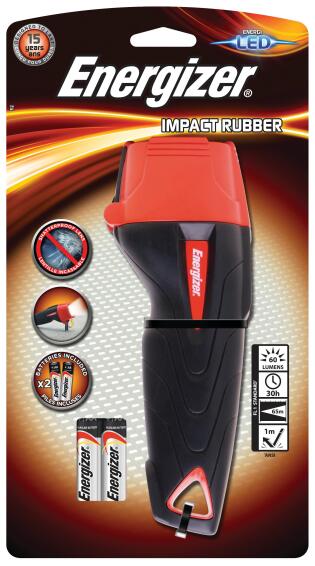 Flashlight ENERGIZER 2 red & black