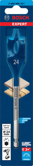 Hexagon Self Cut Speed spade bit 24 x 152 mm