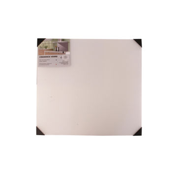 Kitchen Backsplash Glass W60Cm X H65Cm X D0.5Cm White