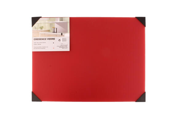 Kitchen Backsplash Glass W60Cm X H45Cm X D0.5Cm Red
